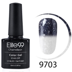 Гел Лак Термо 2в1 Цветно Бял 9703 10ml Elite99